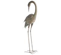 Figurine Décorative de Grue Extérieur en MgO Marron Beyla