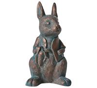 Figurine Décorative de Lapin Extérieur en MgO Marron Tondon