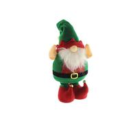 Figurine décorative de Père Noël sur Pied de Couleur Verte H.46 cm