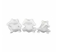 Figurine Décorative DKD Home Decor - Blanc Grenouille