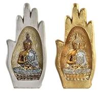 Figurine Décorative - Dkd Home Decor - Estándar - Gris Et Doré - Résine - 10 X 7,2 X 20,9 Cm