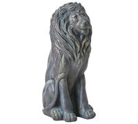 Figurine Décorative Extérieure en MgO Forme Lion Accessoire Jardin Marron Dakar