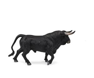 Figurine - Deqube Bravo - Motif Taureau Noir - Peinte à la main - Réplique détaillée