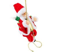 Figurine d'escalade - Décoration de Noël à suspendre - Ornement musical animé - Fonction d'éclairage LED - Affichage intérieur et extérieur - Décoration de fenêtre pour façade de maison - Accessoire