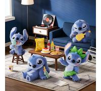 Figurine Disney Stitch Série By Your Side Boîte Aveugle, Esthétique INS, Sculpture Exquise & Couleur Vive, Étagère de Bureau, Cadeau d'Anniversaire Idéal, Matériau PVC (1 pièce livraison aléatoire) bl