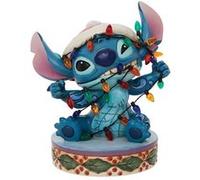 Enesco Figurine Disney Traditions – Stitch avec guirlandes