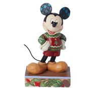Figurine Disney Traditions Jim Shore Mickey Mouse (Pull de Noël)