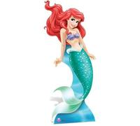 Figurine en carton Ariel la petite sirène Disney Princesses - Hauteur 170cm - Largeur 72cm - Bleu & Rouge