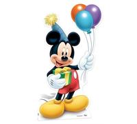 Figurine en carton - DISNEY - Mickey Mouse - Taille réelle - Anniversaire - 115 cm