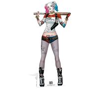 Figurine en carton - Harley Quinn - 167 cm - Légère - Déplie facilement - Intérieur