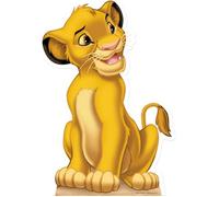 Figurine en carton taille réelle Le Roi Lion Simba - Disney - Simba - Hauteur 95 cm - Décoration intérieure