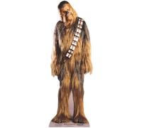 Figurine en carton taille réelle - STAR WARS - Chewbacca - Hauteur 195 cm - Blanc