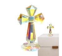 Figurine en Forme de de - Sculpture à facettes de 15,2 cm, Dispersion de la lumière rayonnante, Artisanat réfléchissant élégant, décoration spirituelle, décoration de Centre de Table, AC