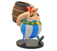 Figurine Obelix Et Son Tonneau Plastoy Bleu TU