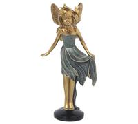 Figurine en résine Harz, modèle Fée Dorado/Azul, dimensions : 12 x 9 x 25 cm