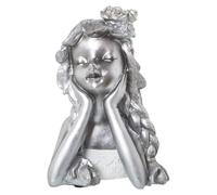 Figurine en résine, "Niña Plateada", 17x14x26 cm, multicolore