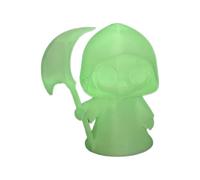 Figurine fantôme imprimée 3D, jolie décoration de bureau, mini statue de faucheuse d'Halloween pour bureau, salle d'étude, décoration blanc mat, noir, PLA vert fluo