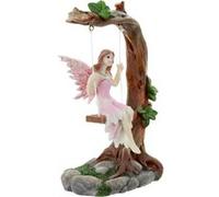 Puckator – Figurine Fée des Fleurs sur Balançoire – 14 cm – Décoration – Idée cadeau