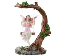 Figurine Fée des Fleurs sur Balançoire
