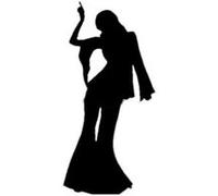 Figurine Géante Disco Dancer Femme or G