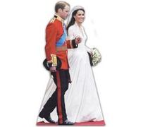 Figurine Géante Kate Et William or