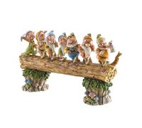 Enesco Disney Traditions 4005434 Figurine les 7 Nains de Retour Résine 20 cm, Blanc
