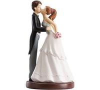 figurine mariage le baiser 16 cm - dekora 305000 Blanc G