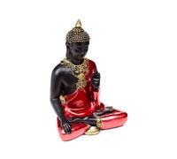 Figurine méditant Puckator Boudha Thai Rouge 26x19x13 cm