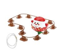 Figurine Père Noël Drôle Décoration de fête avec musique et lumière | Statuette de Père Noël Animée Pour fête rassemblement maternelle garçons filles d'âge