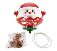 Figurine Père Noël Drôle Figurine Musicale Équilibre Décoration de Fêtes | Statuette de Père Noël Animée Pour fête rassemblement maternelle garçons filles d'âge