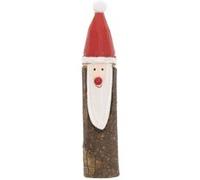 Figurine père noel en bois 2,5 x 12,5cm Multicolore G