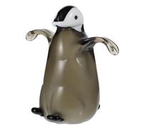 Figurine Pingouin Artisanale en Verre Coloré pour Décoration Intérieure