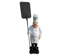 Figurine publicitaire Cuisinier Statue Sculpture Menu Tableau publicitaire Menu