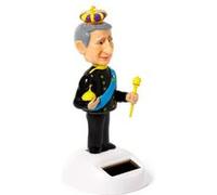 Puckator Figurine Solaire - Roi Charles, Noir, Jaune, Bleu
