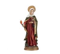 Figurine Sainte Marthe 30 Cm. Socle En Résine Patronne Des Femmes Au Foyer