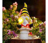 Figurine solaire décorative en forme de champignon pour le balcon et le jardin