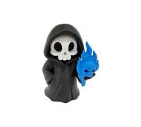Figurine squelette à capuche Halloween Statue d'étagère, D