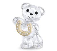 Figurine Swarovski Ourson Kris Fer À Cheval Porte-Bonheur