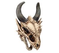 Figurine tête de mort - Crâne de dragon pour le mur 29,5 cm | Squelette décoratif Crâne