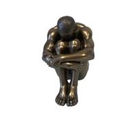 Figurine Véronèse Body Talk en résine - Homme assis 11 cm