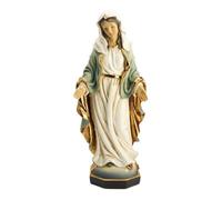 Figurine Vierge Miraculeuse 31 Cm. Sculpture Sur Socle En Résine