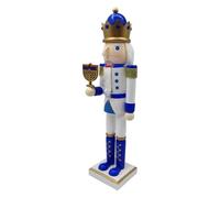 Figurines Casse-noisettes - Décoration de Hanoukka Casse-noisette | Happy Hanukkah! Casse-noisette | Figurine juive bleue et blanche | Statue festive de collection pour armoire, étagère, cheminée