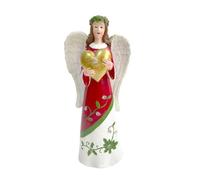 Figurines d' de Noël religieuses à collectionner avec lumière | Statuette d'ange à LED pour salon, chambre à coucher, cheminée, bibliothèque, fête