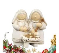 Figurines de crèche de Noël Mini figurine de décoration | Figurines de crèche de ferme pour maison, église, salon, fête, réunion, cheminée, centre de table B