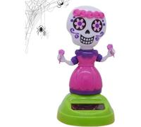 Figurines De Danse Solaire, Adorable Figurine De Crâne Pour Voiture, Décoration De Table Amusante Et Résistante Aux Intempéries Pour Salon, Chambre, Voiture Et Extérieur