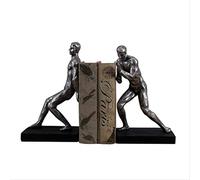 Figurines de décoration Ornement Statue de Jardin, Figurine en résine Gymnastique Hommes Sculpture Support de Livre Maison vitrine Antique Statue créative nouveauté Cadeau Ornements