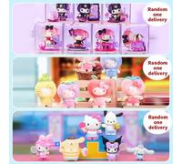 Figurines de la série Jardin de roses de Sanrio My Melody & Kuromi et ornements suspendus en peluche Fruit Paradise de Hello chat (assortis) Boîte mystère & Boîte mystère de la série Journée sportive 