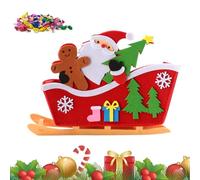 Figurines de Noël - Statuette de traîneau de Santa Décoration de Noël | Centre de table décoratif pour fête, maison, bureau, fête, Noël, bureau, salon, vitrine enfants famille | Étagère