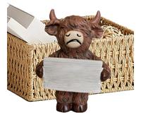 Figurines de vache - Décoration d'intérieur - Statue rustique amusante | Petite vachette mignonne décoration de bureau pour chambre à coucher, salon, bureau, école, dortoir, appartement, ferme