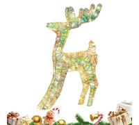 Figurines décoratives de rennes pour Noël Figurine Décorative Du Cerf Des | Lumières renne de Noël extérieur et intérieur Pour La Maison, La Pelouse, Le Jardin, Cour, Le Patio, L'Intérieur,